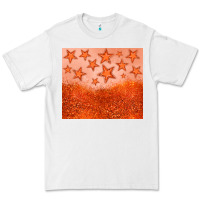White orange glitter star Premium Tee - JahusDesignShop