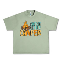 Oil Green cutest little camper Urban Heavy Tee - MaliasSmallBusiness