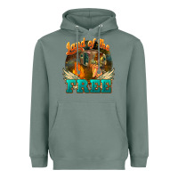 Sage Land of the free 4th of july Heavyweight Hoodie - HowdyJamesFarm