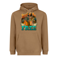 Toasted Coconut Land of the free 4th of july Heavyweight Hoodie - HowdyJamesFarm