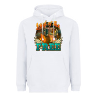 White Land of the free 4th of july Heavyweight Hoodie - HowdyJamesFarm