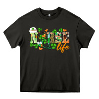 Asphalt st.patricks nurse life Heavy Core Tee - BarkalooDesign