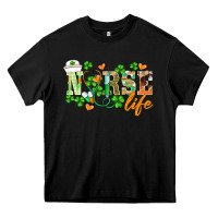 Black st.patricks nurse life Heavy Core Tee - BarkalooDesign