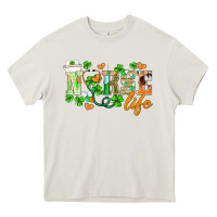 Cream st.patricks nurse life Heavy Core Tee - BarkalooDesign