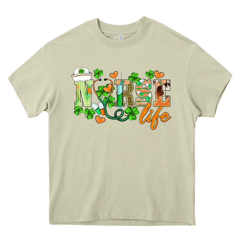 St.patricks Nurse Life Heavy Core Tee by BarkalooDesign | Teevron