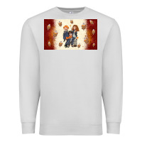 Dove Grey cartoon wizards Premium Sweatshirt - TumblerDesignByShophia