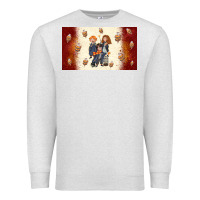 Oatmeal Heather cartoon wizards Premium Sweatshirt - TumblerDesignByShophia
