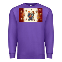 Purple cartoon wizards Premium Sweatshirt - TumblerDesignByShophia