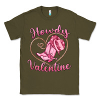 Army Green howdy valentine Classic Tee - MaliasSmallBusiness