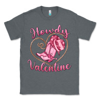 Charcoal Heather howdy valentine Classic Tee - MaliasSmallBusiness