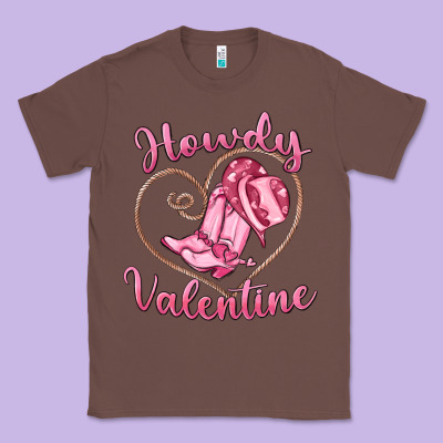 Howdy Valentine Classic Tee Designed By Maliassmallbusiness