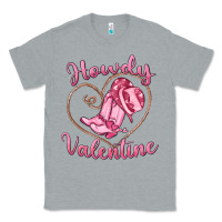 Heather Grey howdy valentine Classic Tee - MaliasSmallBusiness