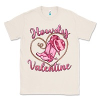Natural howdy valentine Classic Tee - MaliasSmallBusiness