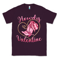 Plum howdy valentine Classic Tee - MaliasSmallBusiness