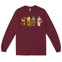 Burgundy obsessive cup disorder christmas Long Sleeve Tee - MaliasSmallBusiness