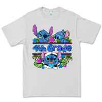 Dove Grey preview flower stitch 4 th grade Premium Tee - AdoDesignShop