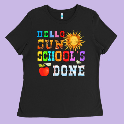 Hello Sun Schools Done Ladies Tee Designed By Hra Design Shop