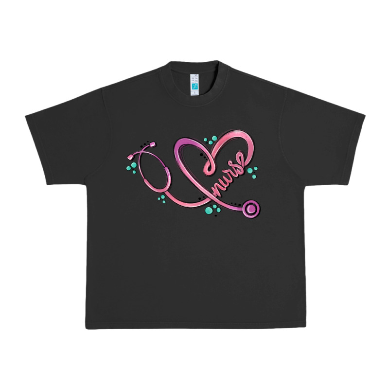 Nurse Heart Urban Heavy Tee by MaliasSmallBusiness | Teevron