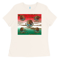 Bone Mexican Flag Ladies Tee - RanaPortraitStore