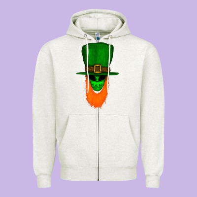 St. Patrick' Day Gnome Zipper Hoodie Designed By Bettercallsaul