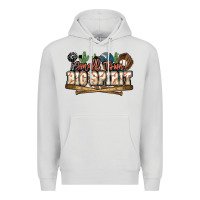 Dove Grey Small town big spirit Baseball Premium Hoodie - HowdyJamesFarm
