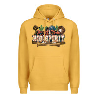 Mustard Small town big spirit Baseball Premium Hoodie - HowdyJamesFarm
