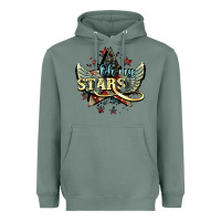 Sage Oh my stars America wings 4th of july Heavyweight Hoodie - HowdyJamesFarm
