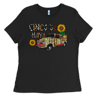 Black cinco de mayo truck Ladies Tee - CowhideDigitalArt