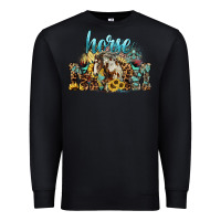 Black Horse Mom Premium Sweatshirt - HowdyJamesFarm