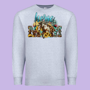Horse Mom Premium Sweatshirt Designed By Howdyjamesfarm