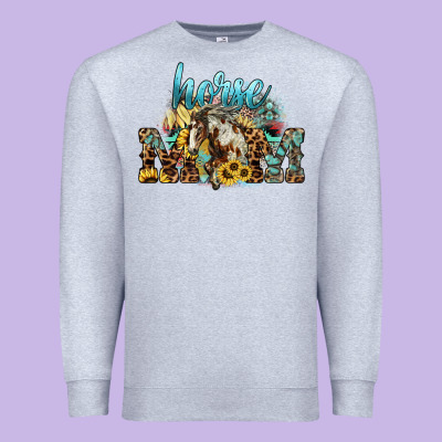 Horse Mom Premium Sweatshirt Designed By Howdyjamesfarm