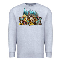 Heather Grey Horse Mom Premium Sweatshirt - HowdyJamesFarm