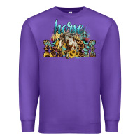 Purple Horse Mom Premium Sweatshirt - HowdyJamesFarm