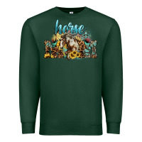Sports Green Horse Mom Premium Sweatshirt - HowdyJamesFarm