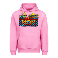 Fuchsia Pink Hot mess mom Mother's Day Urban Hoodie - FaDigitalArtStudio