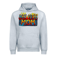 Heather Grey Hot mess mom Mother's Day Urban Hoodie - FaDigitalArtStudio