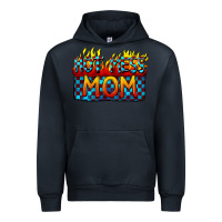 Navy Hot mess mom Mother's Day Urban Hoodie - FaDigitalArtStudio