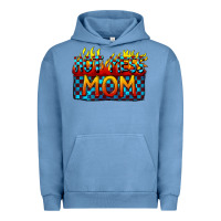 Pigment Pebble Blue Hot mess mom Mother's Day Urban Hoodie - FaDigitalArtStudio