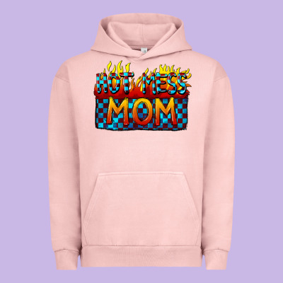 Hot Mess Mom Mother's Day Urban Hoodie Designed By Fadigitalartstudio