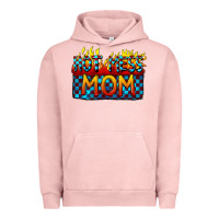 Pigment Salmon Hot mess mom Mother's Day Urban Hoodie - FaDigitalArtStudio