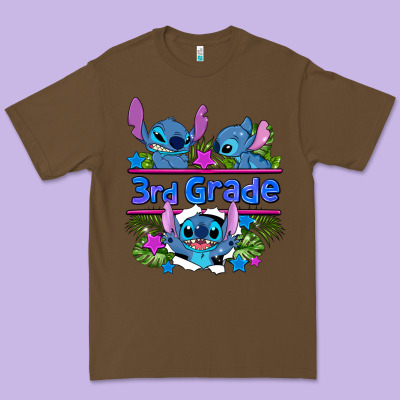 Preview Flower Stitch 3rd Grade Premium Tee Designed By Adodesignshop
