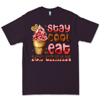 Plum stay cool eat ice cream Premium Tee - AdoDesignShop