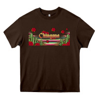 Chocolate Brown chingona 16oz libbey cup Heavy Core Tee - HRA Design Shop