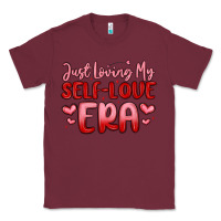 Burgundy just loving my self love era Classic Tee - MaliasSmallBusiness