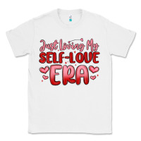 White just loving my self love era Classic Tee - MaliasSmallBusiness