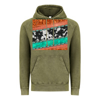 Vintage Olive western turquoise gemstone cowhide  leather tumbler Vintage Hoodie - Jasminsmagicworld