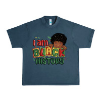 Midnight Navy i am black history black boy Urban Heavy Tee - MaliasSmallBusiness
