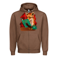 Chestnut Fox with Coffee Zipper Hoodie - Bettercallsaul