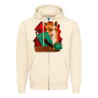 Sandshell Fox with Coffee Zipper Hoodie - Bettercallsaul