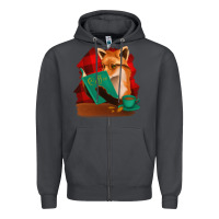 Smoke Fox with Coffee Zipper Hoodie - Bettercallsaul